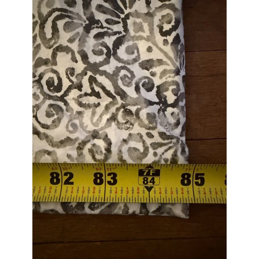 IKEA Angsklocka Duvet Cover Full Queen Gray White Paisley Print Boho Cottagecore